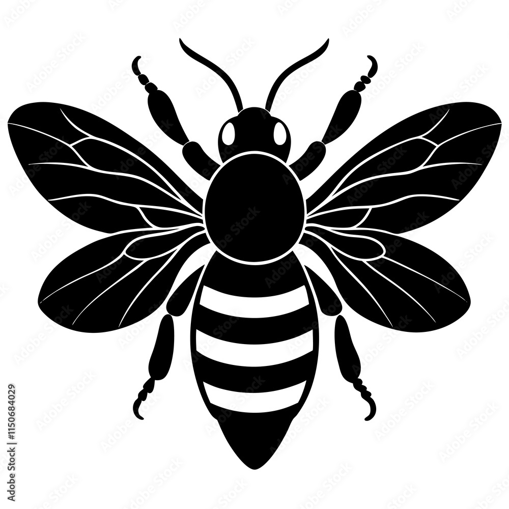 Bumble Bee Silhouette vector illustration Bumble Bee Silhouette vector illustration