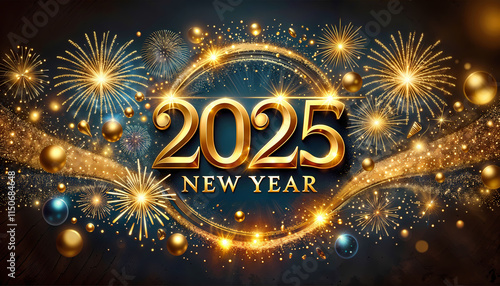 Wallpaper Mural Welcome to 2025: A Year to Shine futuristic 3D Banner Torontodigital.ca