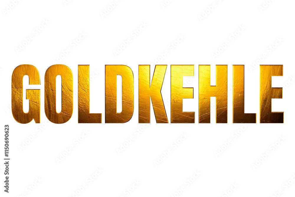 goldene Schrift Goldkehle