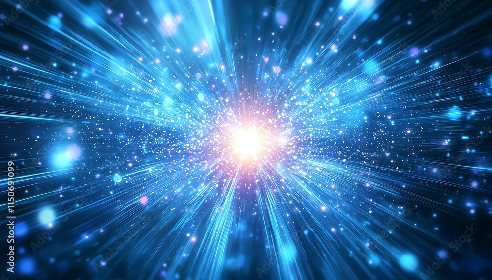 Dynamic abstract background with interwoven light streaks and a glowing center focus Dynamic abstract background with interwoven light streaks and a glowing center focus