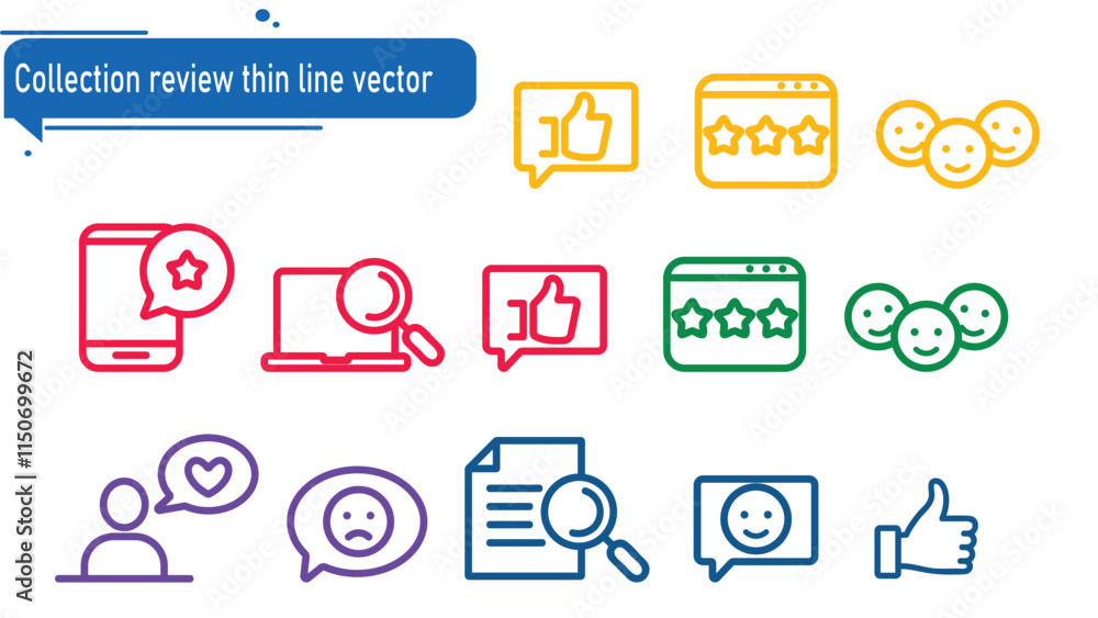 abstract design vector collection review thin line sets abstract design vector collection review thin line sets