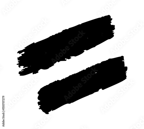Equation graphic symbol hand-drawn brushstroke