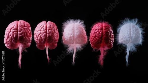 Neural evolution: brain development in neuroscience imagery for educational and analytical use