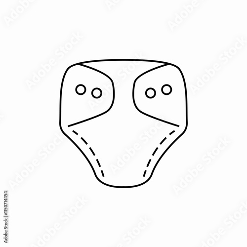 baby diapers icon sign vector