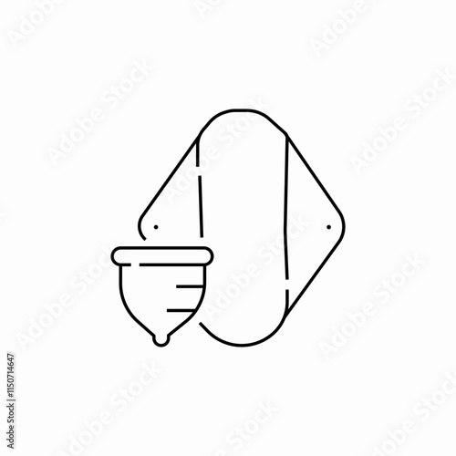 female pad icon sign vector
