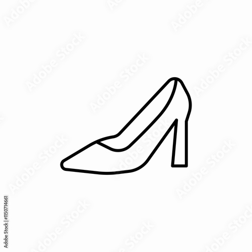 female shoes hills icon sign vector