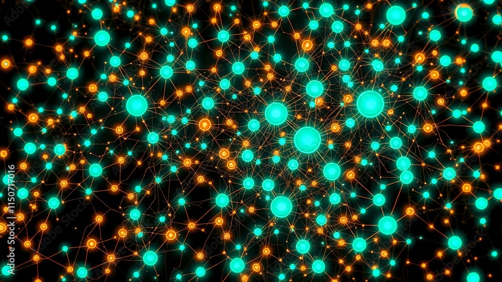 Intricate Bioluminescent Network - Art Nouveau Style Intricate Bioluminescent Network - Art Nouveau Style