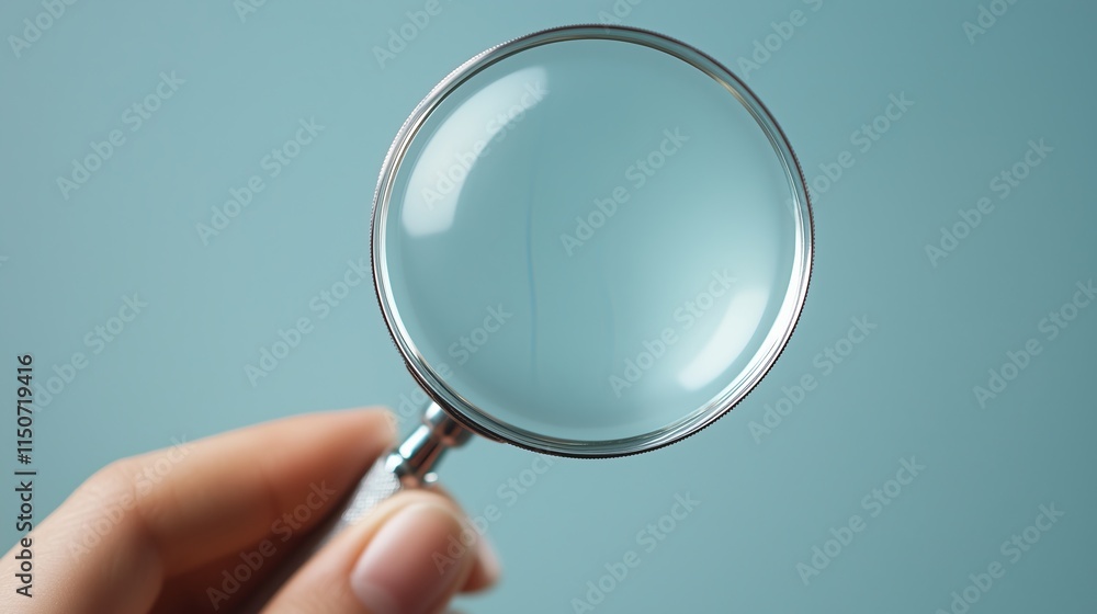 Magnifier glass finding the right candidate. Human Resources Management Concepts Magnifier glass finding the right candidate. Human Resources Management Concepts