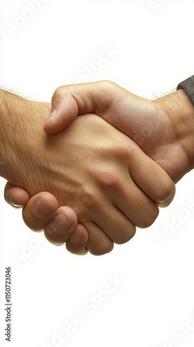 Two hands engaged in a handshake representing agreement and partnership