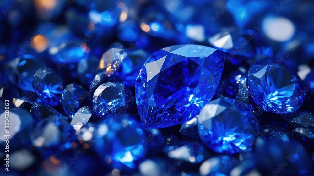 Royal blue glitter background with crystal drop textures Royal blue glitter background with crystal drop textures
