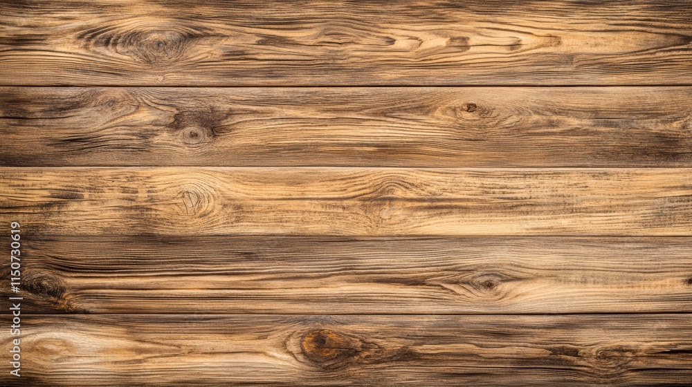Naklejka premium Weathered aged wooden table with rustic imperfections and warm tones