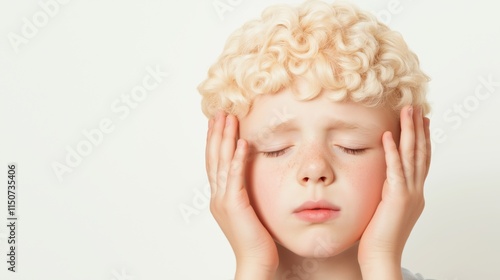 Young child deep in thought illustrating memory enhancement concept for cognitive development clinic