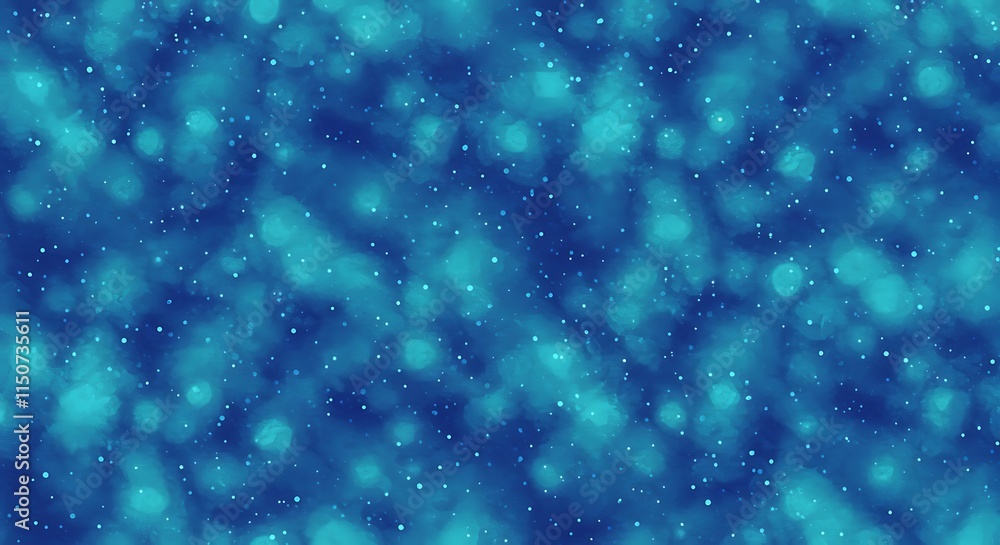 Fototapeta premium Abstract teal and blue color background. Bokeh spots and blurred texture.