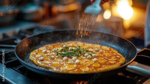Cooking a flavorful dish with fresh tomatoes in a modern kitchen setting