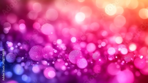 Abstract Pink Purple And Blue Bokeh Lights Background