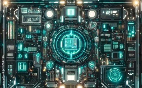 Wallpaper Mural computer circuit board Torontodigital.ca