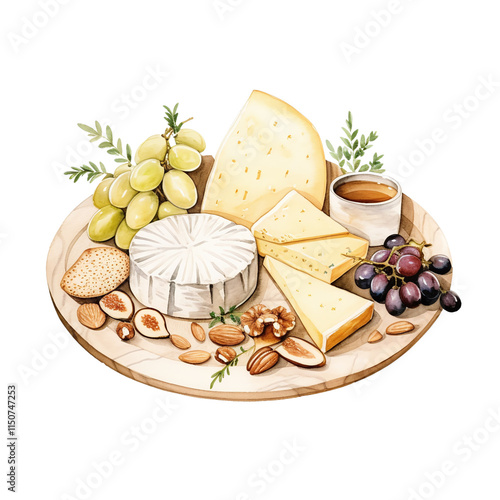 Cheese and Fruit Platter photo