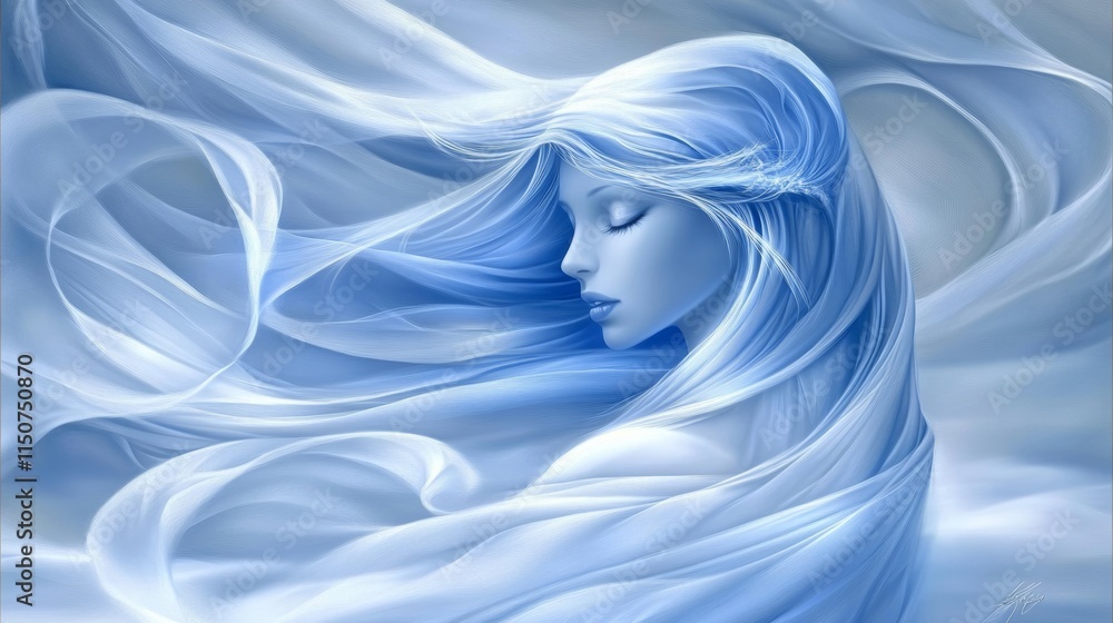 A serene and calming visualization of a tranquil state of mind, achieved through digital color and graphics design, designed to provide relaxation. A serene and calming visualization of a tranquil state of mind, achieved through digital color and graphics design, designed to provide relaxation.