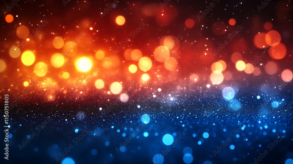 Abstract Glittering Background With Red And Blue Lights Abstract Glittering Background With Red And Blue Lights