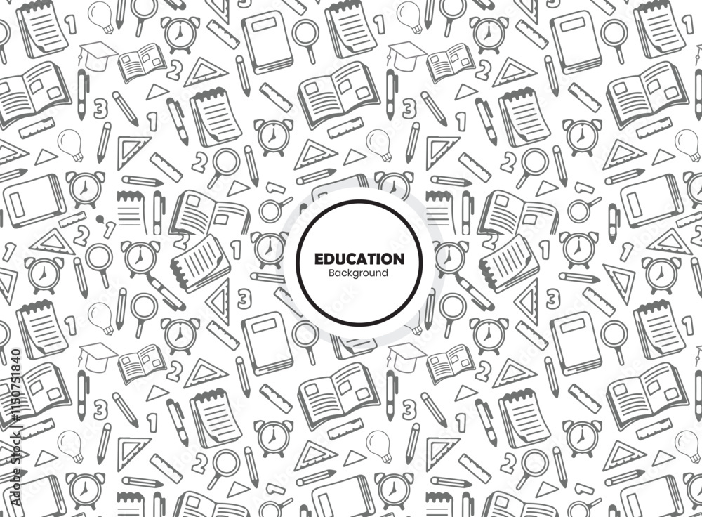 School pattern background. School seamless pattern icon. Wallpaper seamless pattern. book and pencil pattern. School and Education Pattern background.
School pattern background. School seamless pattern icon. Wallpaper seamless pattern. book and pencil pattern. School and Education Pattern background.