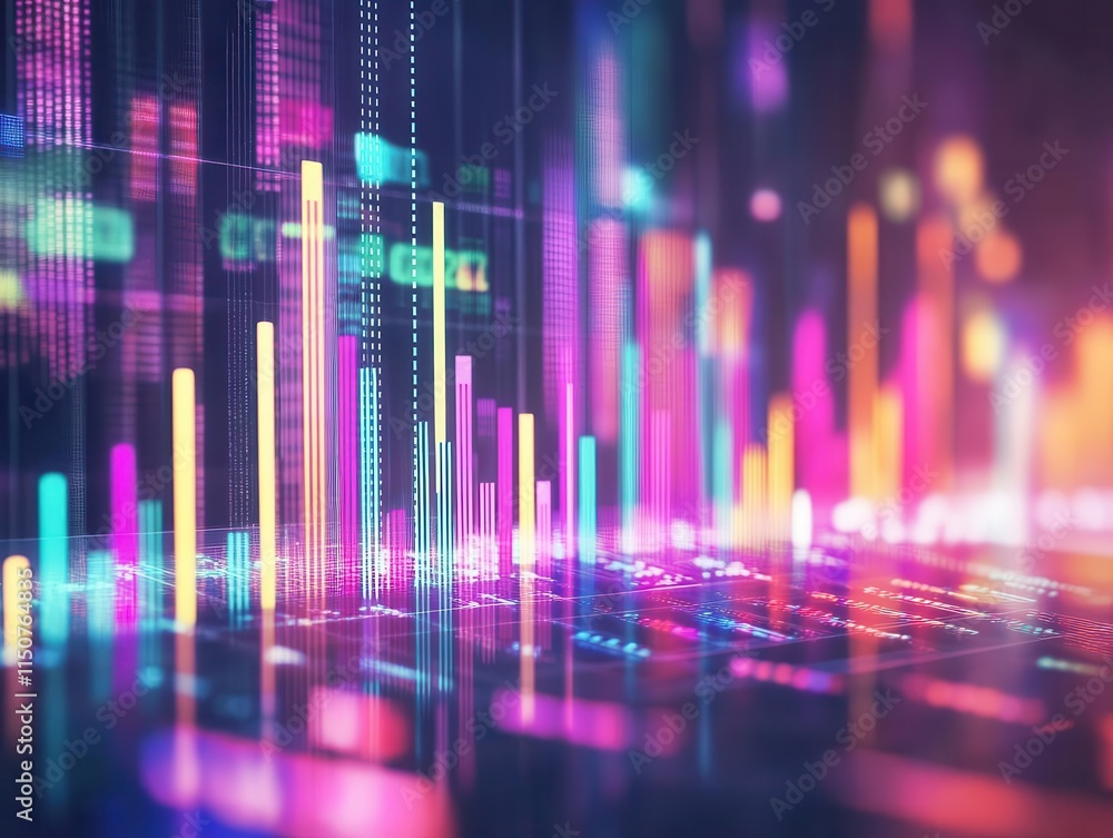 Financial success celebration with vibrant charts, dynamic energy, soft glow Financial success celebration with vibrant charts, dynamic energy, soft glow