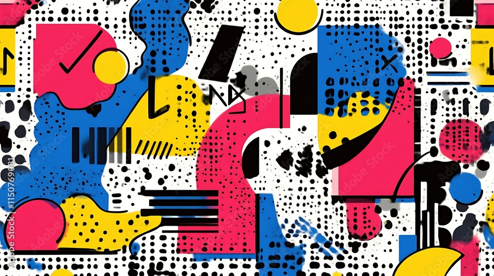 Abstract Geometric Design With Bold Colors And Shapes Abstract Geometric Design With Bold Colors And Shapes