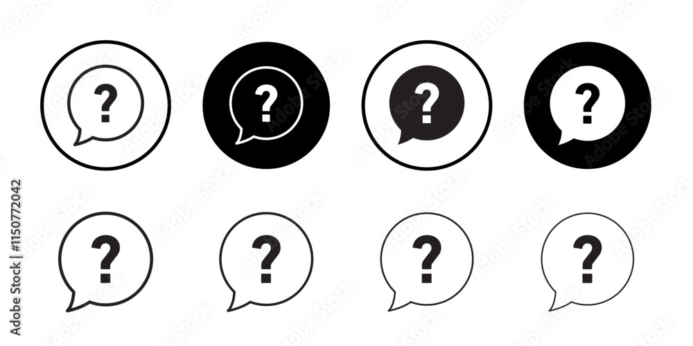 Help icon Flat art in black and white isolated Help icon Flat art in black and white isolated