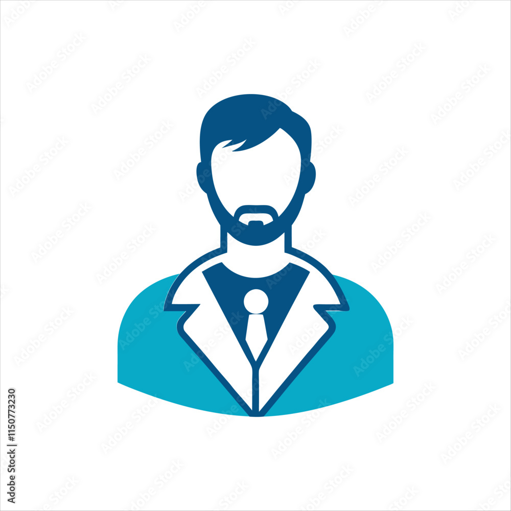 Set of doctor avatar logo vector illustration silhouette clipart icon Set of doctor avatar logo vector illustration silhouette clipart icon