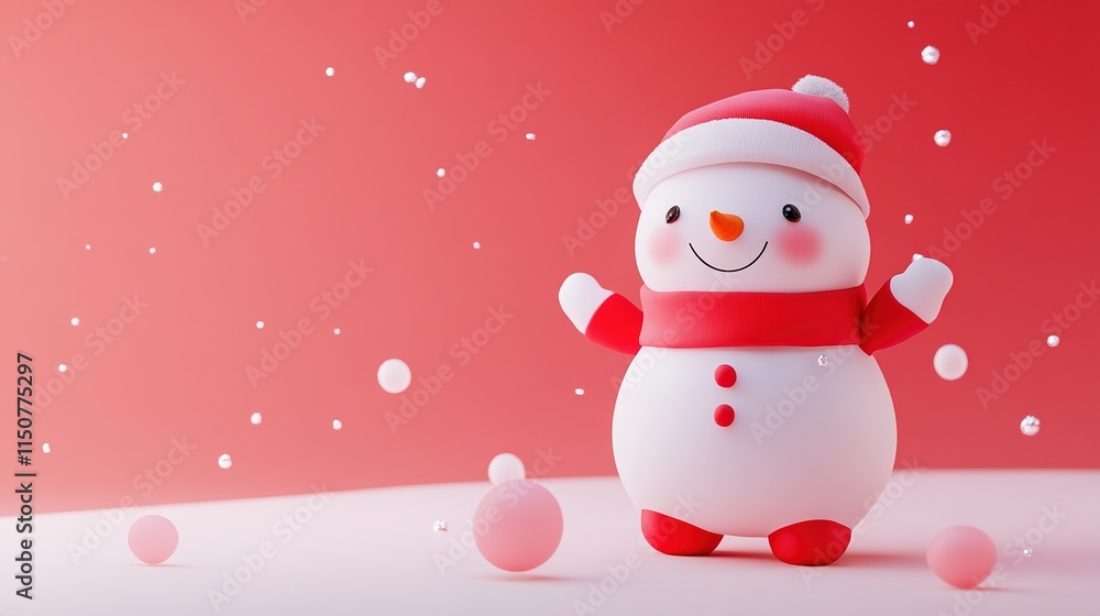A charming 3D-style snowman wearing short sleeves, exuding an adorable and playful vibe. This cute design highlights the snowman’s cheerful expression and unique outfit, A charming 3D-style snowman wearing short sleeves, exuding an adorable and playful vibe. This cute design highlights the snowman’s cheerful expression and unique outfit,