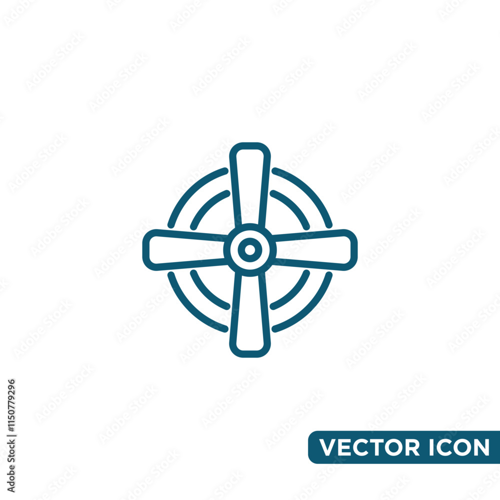 Simple Fan Icon Design Template Simple Fan Icon Design Template