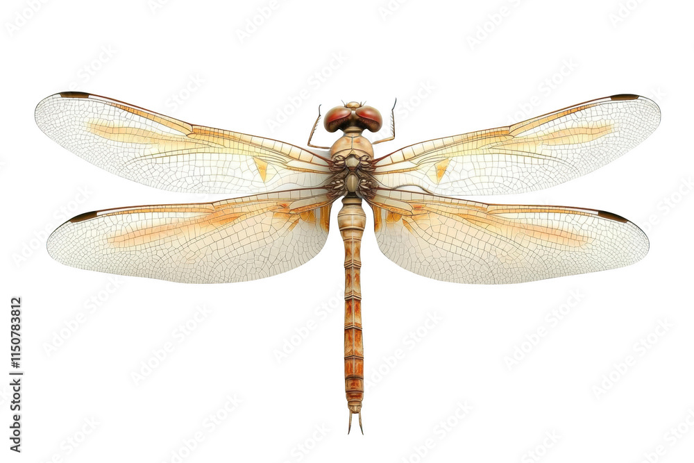 Dragonfly with Transparent Wings, A Glimpse into the World of Insects with Stunning Detail Dragonfly with Transparent Wings, A Glimpse into the World of Insects with Stunning Detail