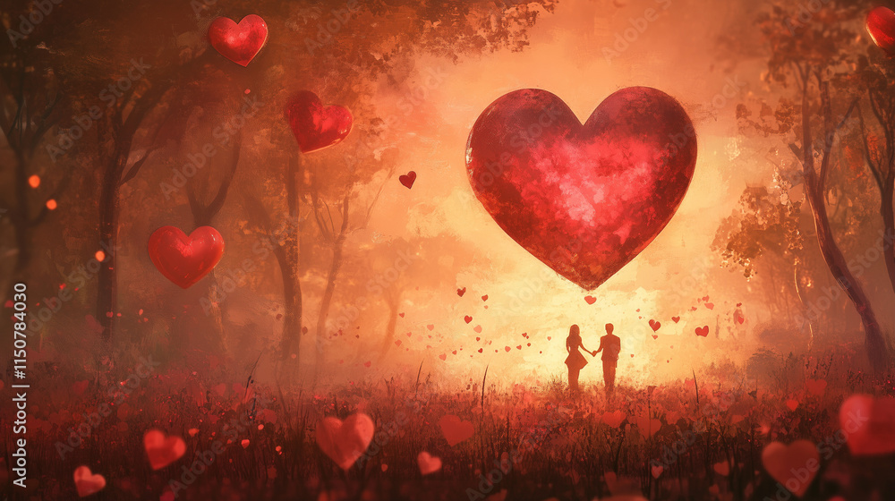 Obraz premium a Valentine's Day concept