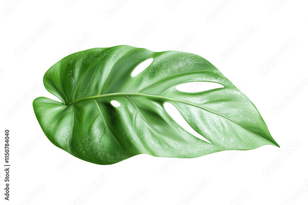 Leaf with Holes, A Transparent Green Object with a Unique Shape Leaf with Holes, A Transparent Green Object with a Unique Shape