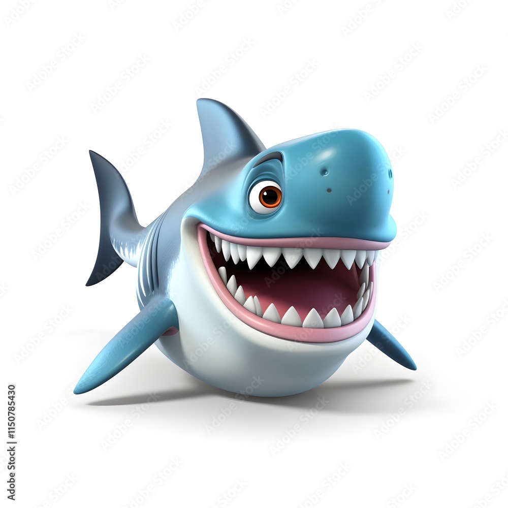 Cute 3D Shark Character Cute 3D Shark Character