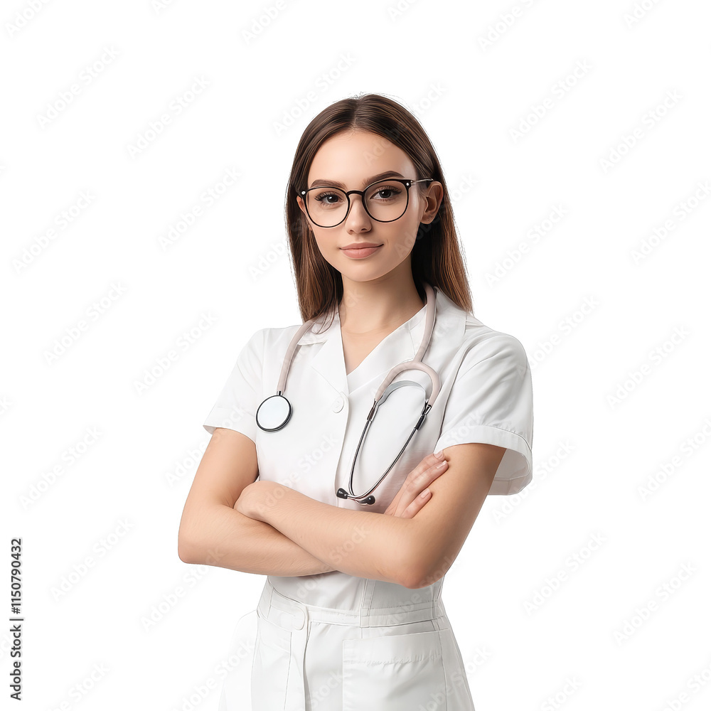 Aipowered medical assistant on portrait Aipowered medical assistant on portrait