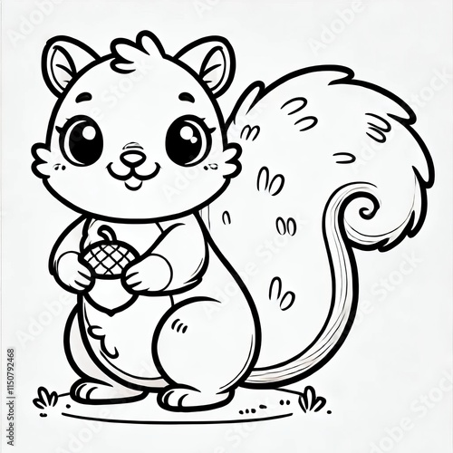 squirrel picture used for coloring