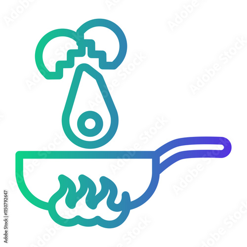 yolk Line Gradient Icon