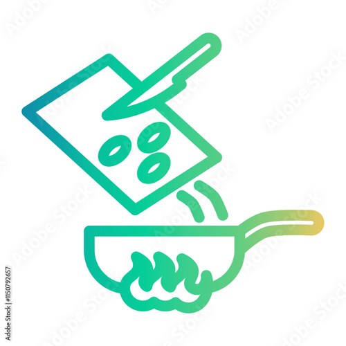 boiling Line Gradient Icon