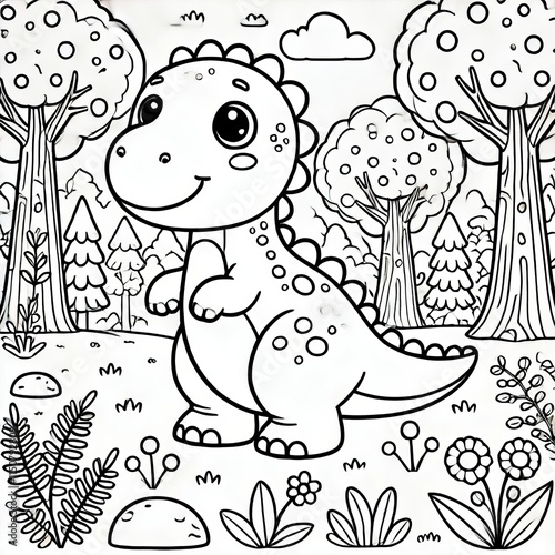dinosaur pictures used for coloring