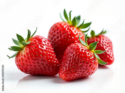 Strawberry on white background
