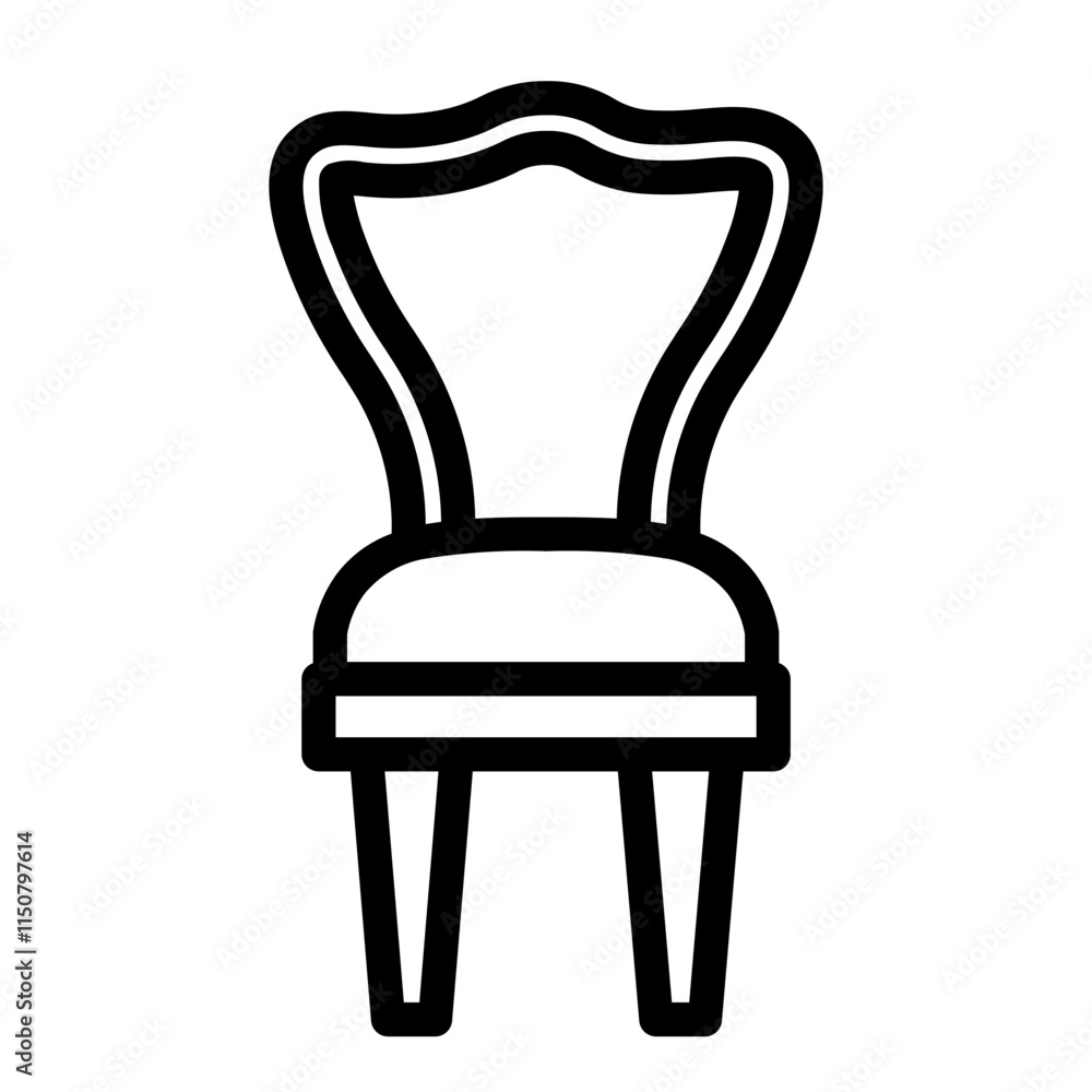 chair Line Icon chair Line Icon