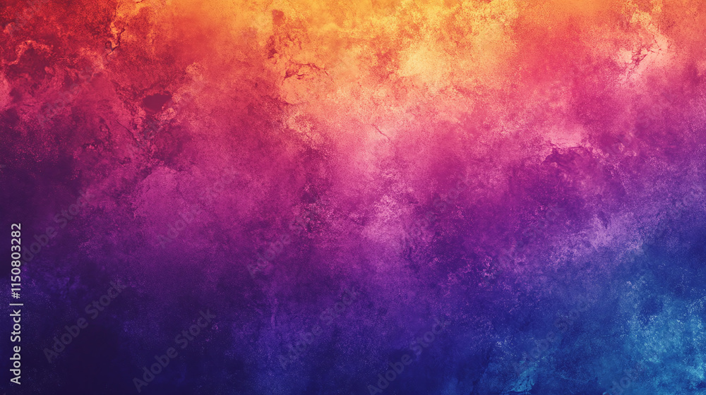 Obraz premium Vibrant Abstract Watercolor Texture Sunset Hues of Orange, Pink, Purple, and Blue