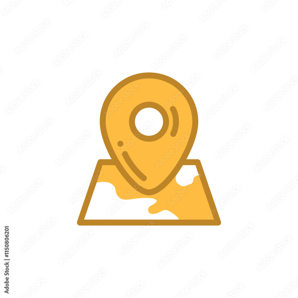 location pin icon vector design template elegant style location pin icon vector design template elegant style