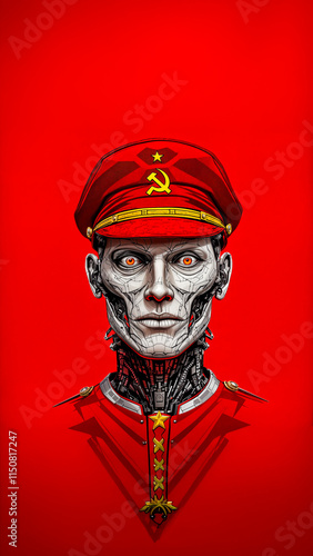 communism leader robot bot dogma red ideology