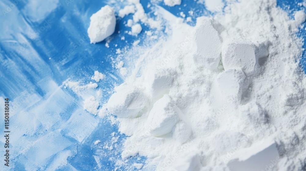 Fototapeta premium Powder Blue And White Texture Abstract Background