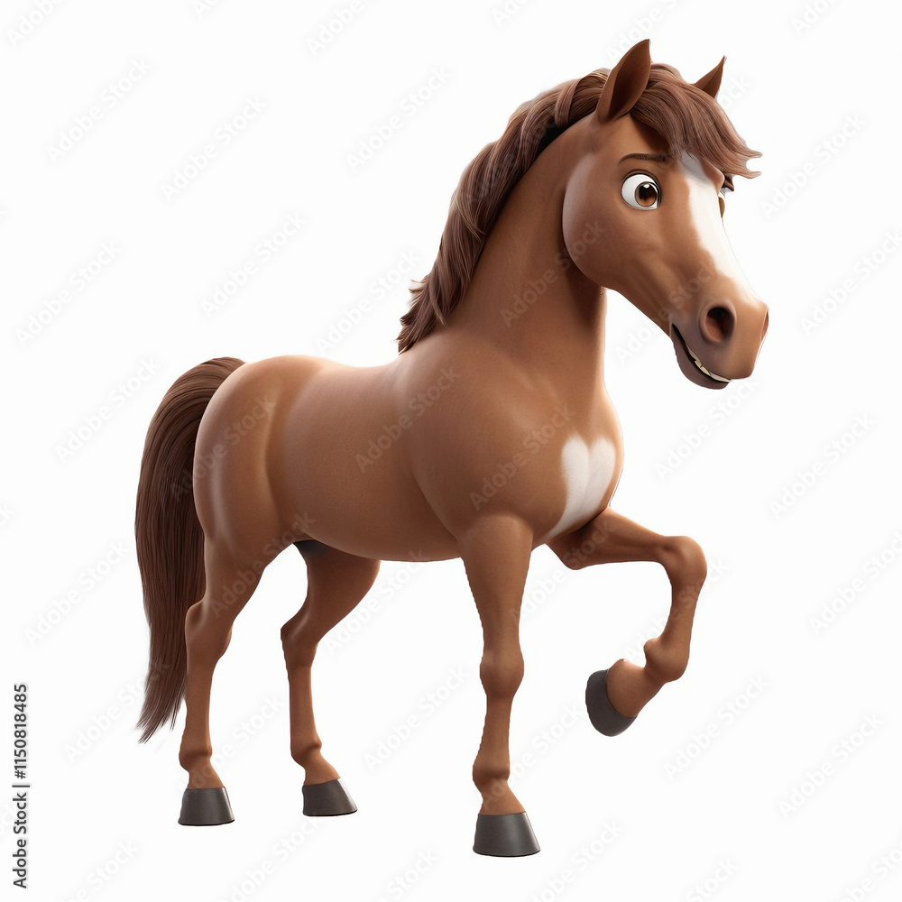 Fototapeta premium horse isolated on white