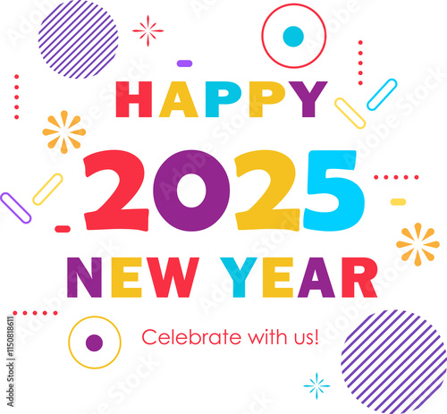 Happen new year vector design photo