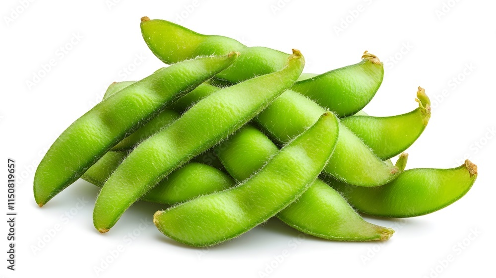 Fresh Green Edamame Pods Ready for Healthy Snack or Recipe Use Fresh Green Edamame Pods Ready for Healthy Snack or Recipe Use