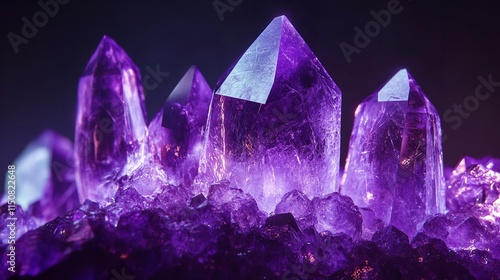 Illustration of Purple Abstract Crystal Background

 photo