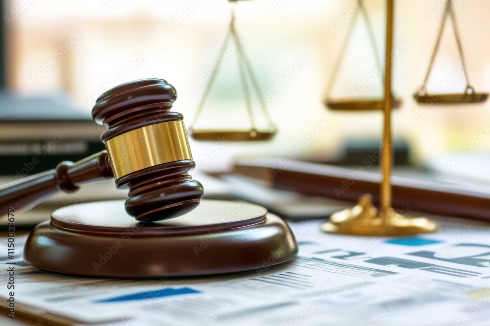 gavel and law books gavel and law books